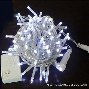 LED String Light with White LED and Controller for Indoor and Outdoor Use, CE, RoHS